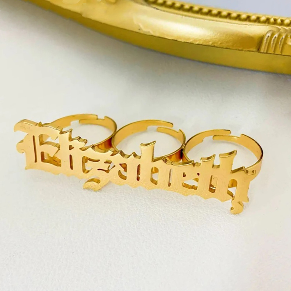 Statement Cocktail Ring - Кольцо с именем на заказ, женское