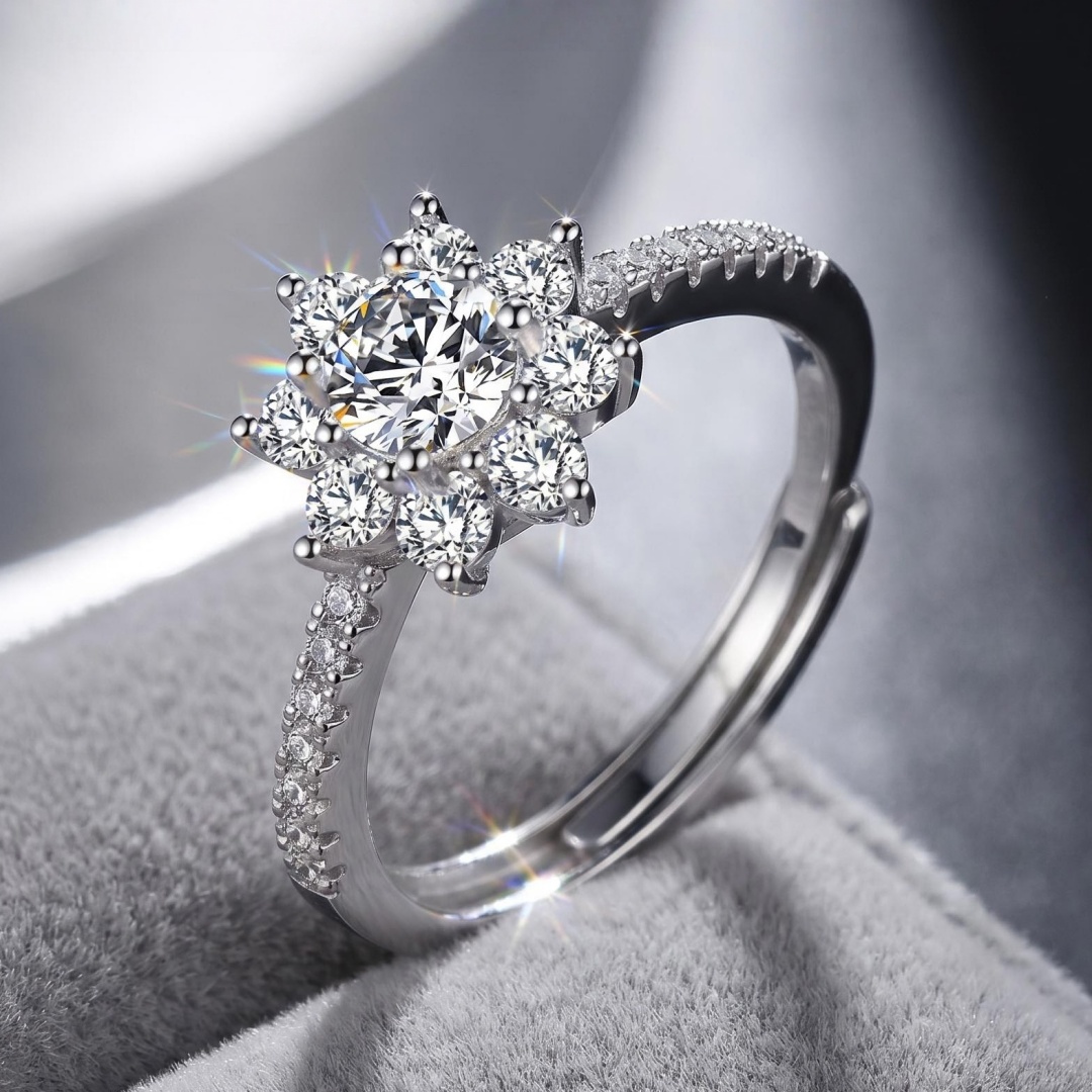 Statement Cocktail Ring - Роскошное кольцо из стерлингового серебра 925