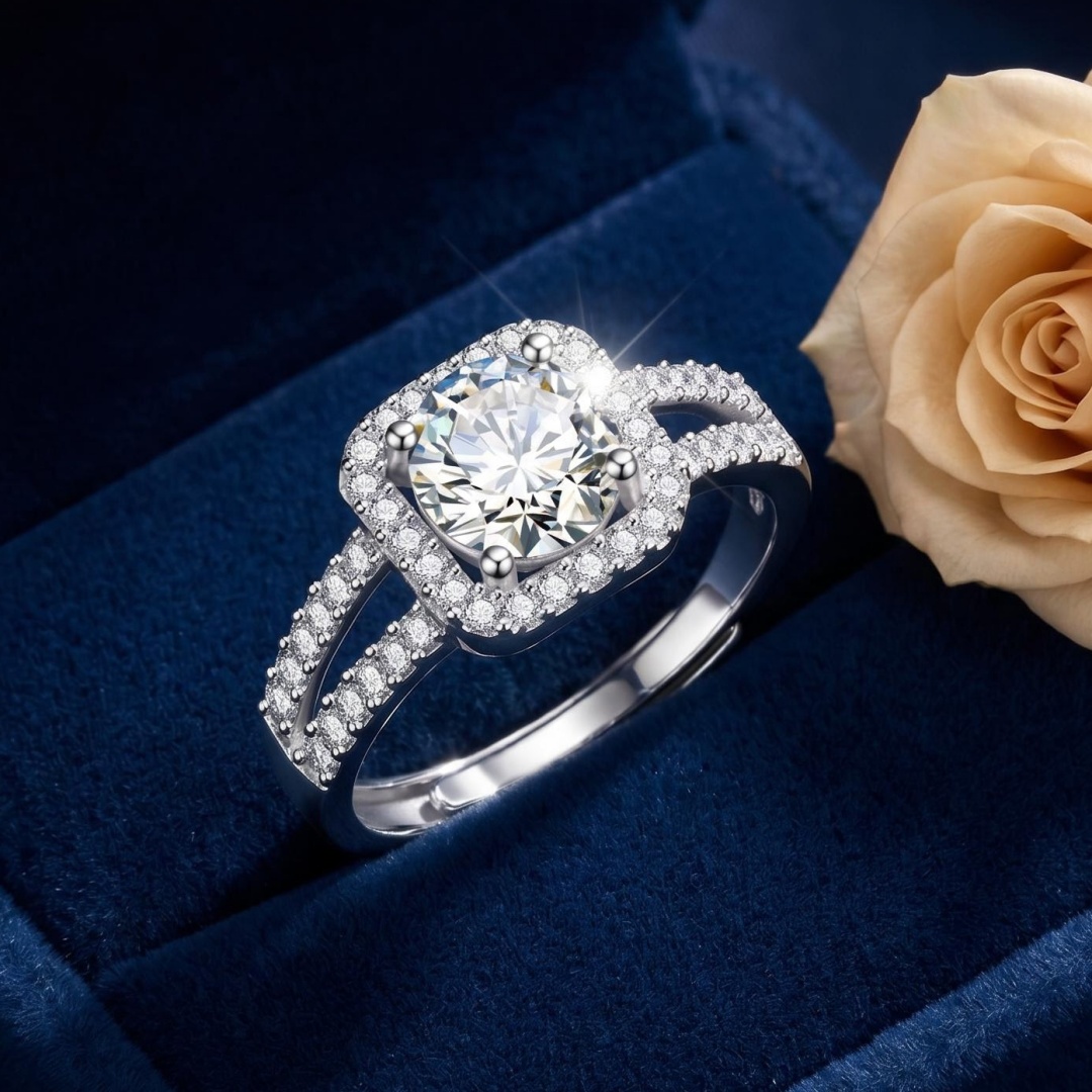 Statement Cocktail Ring - Роскошное классическое кольцо из стерлингового серебра