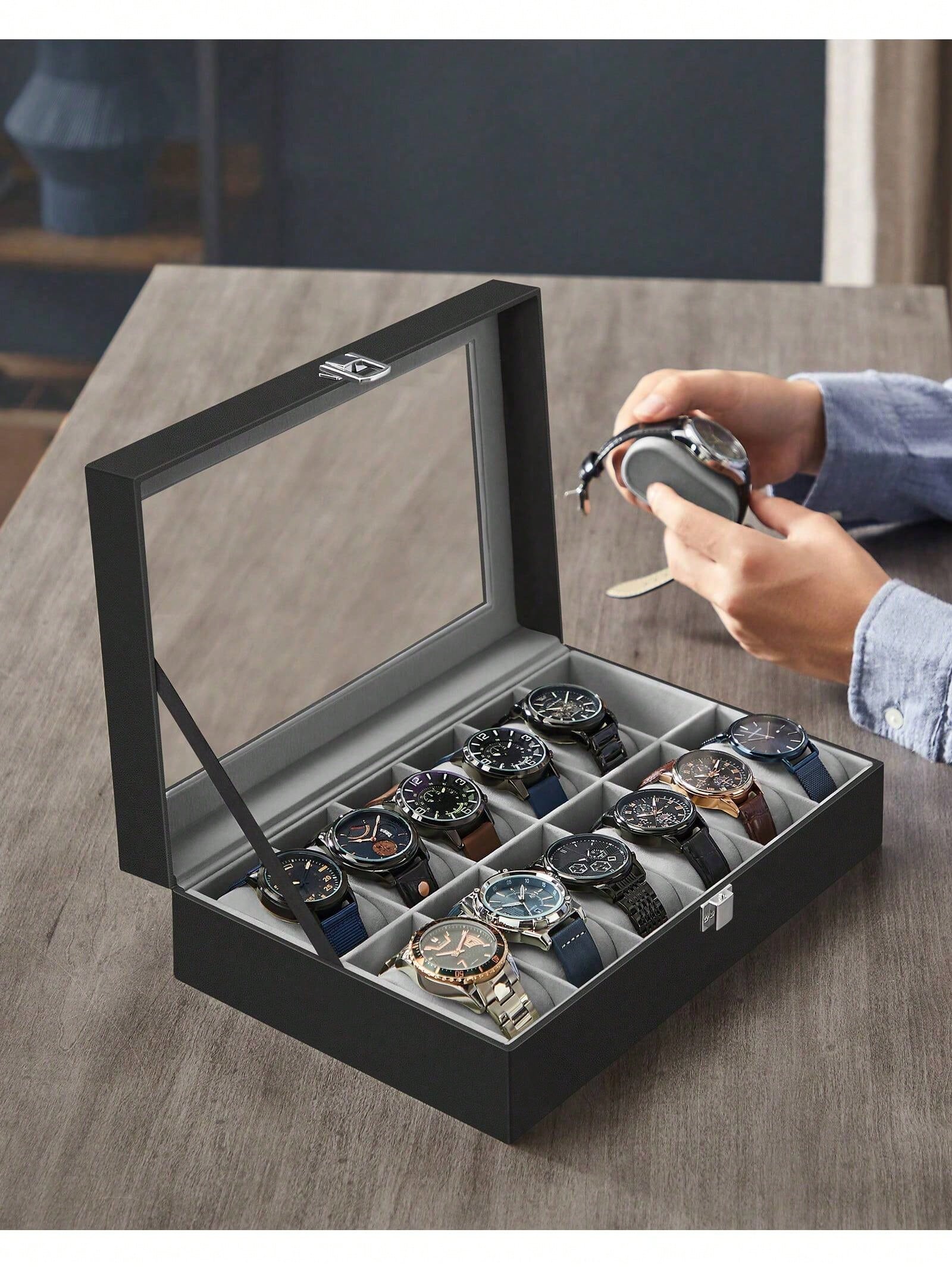 Шкатулка для часов на 12 отдел – обзор и цена Jewelry Box With Watches