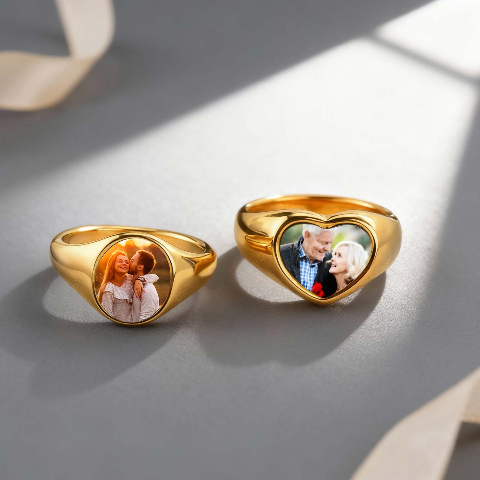 Кольцо-печатка с фотографией н – обзор и цена Statement Cocktail Ring