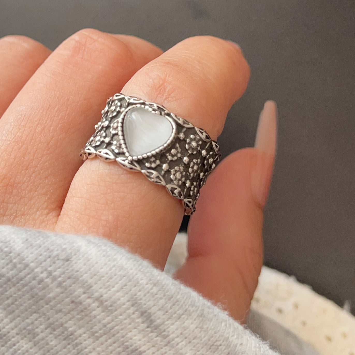 Кольца из стерлингового серебр – обзор и цена Statement Cocktail Ring
