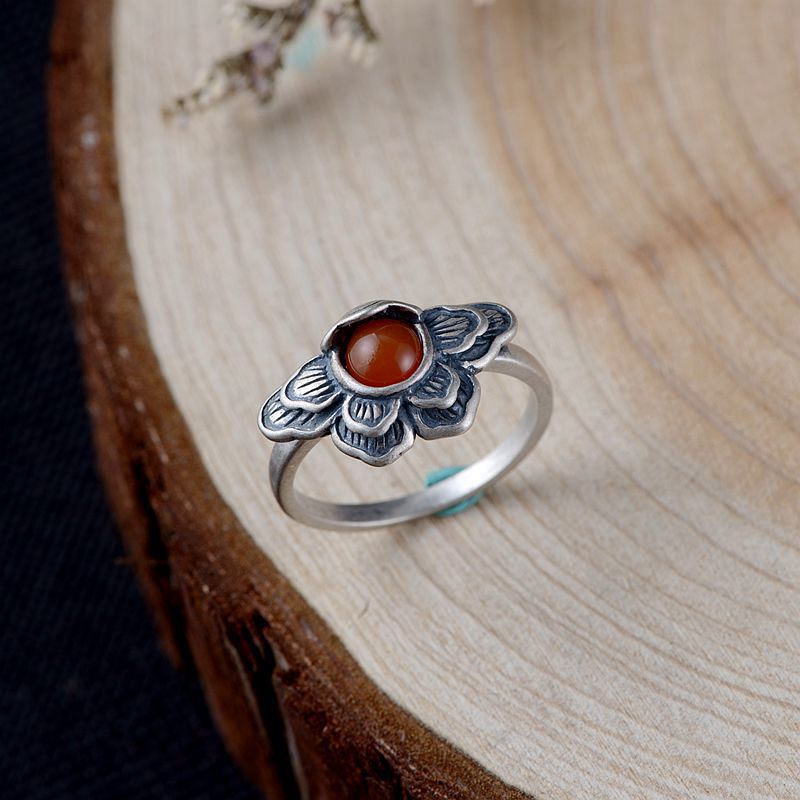Матовое ретро-серебро 925, инк – обзор и цена Statement Cocktail Ring