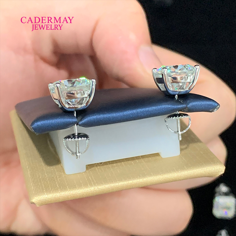 Высокое качество, 4 зубца, зав – обзор и цена Diamond Stud Earrings